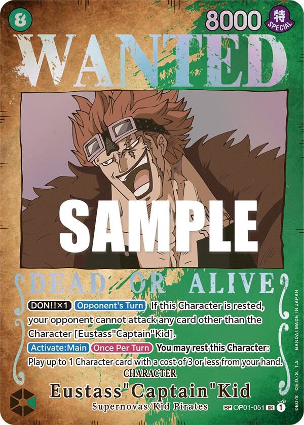 Eustass"Captain"Kid (Wanted Poster) - One Piece Card Game