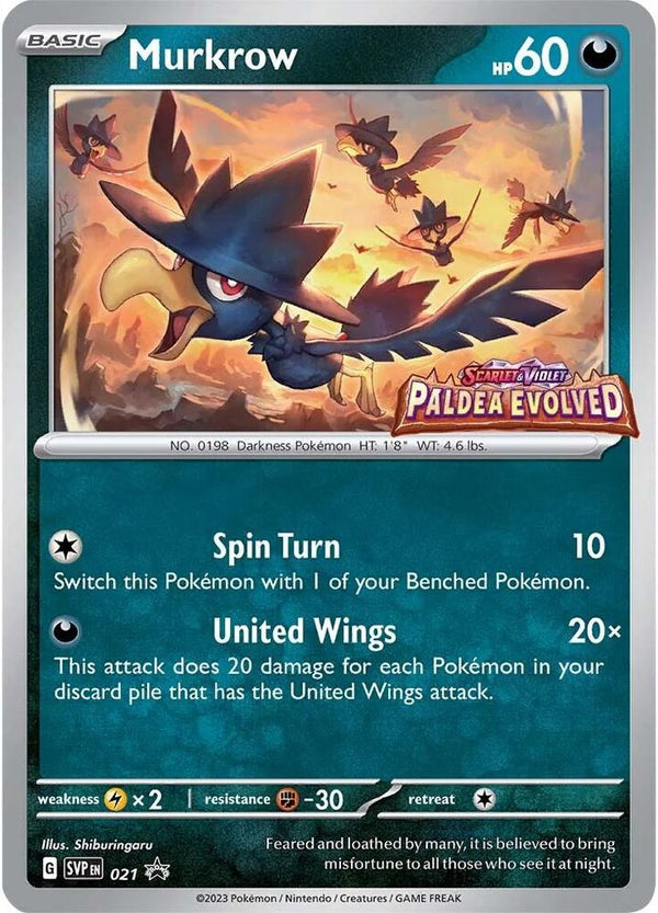 Murkrow - 021 (Prerelease) - Pokémon