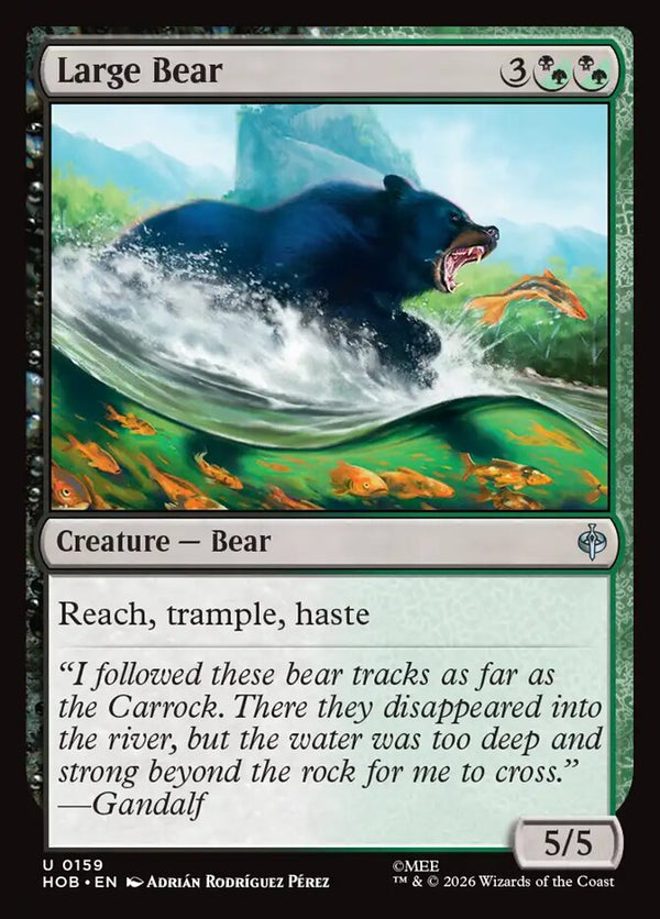 Large Bear - Magic: The Gathering