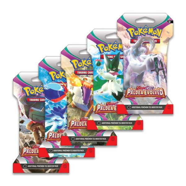 Paldea Evolved Sleeved Booster Pack Art Bundle [Set of 5] - Pokémon