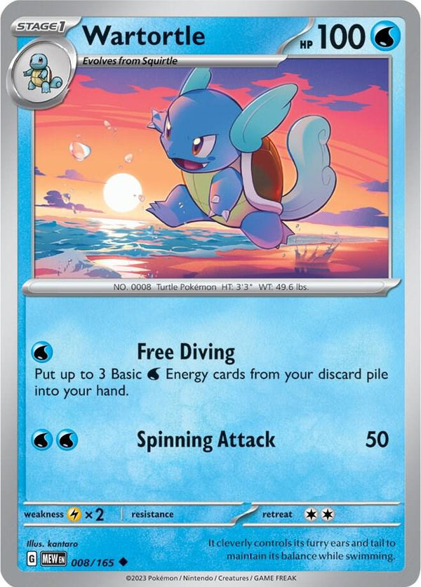 Wartortle - 008/165 - Pokémon