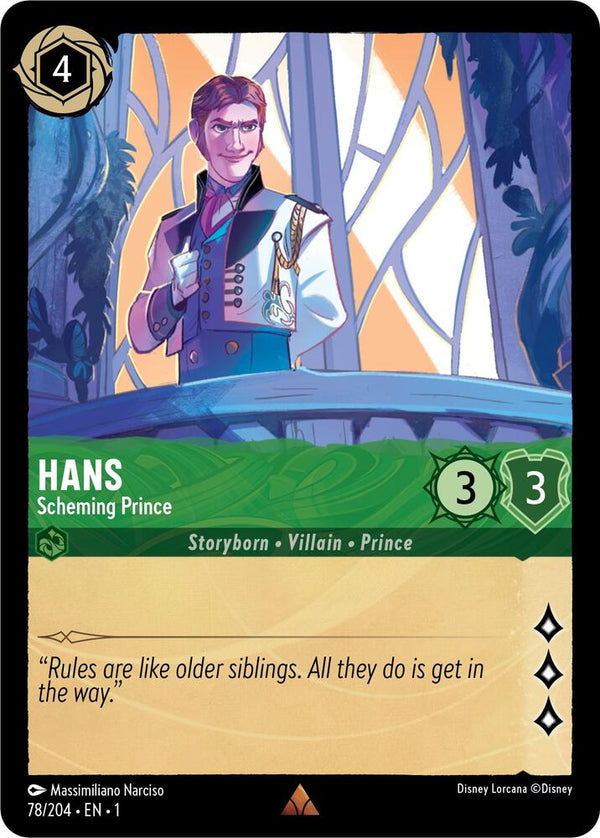 Hans - Scheming Prince - Disney Lorcana