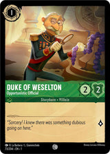 Duke of Weselton - Opportunistic Official - Disney Lorcana