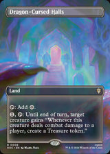 Dragon-Cursed Halls (Borderless) - Magic: The Gathering