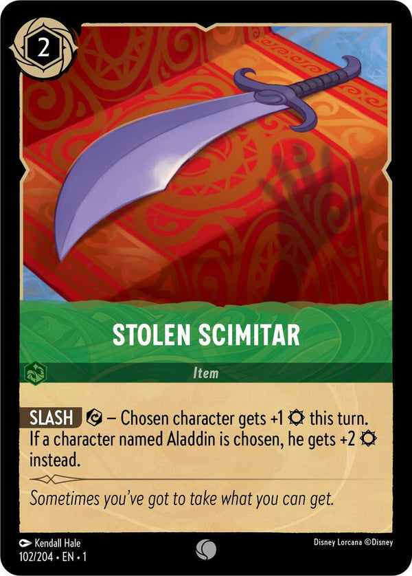 Stolen Scimitar - Disney Lorcana