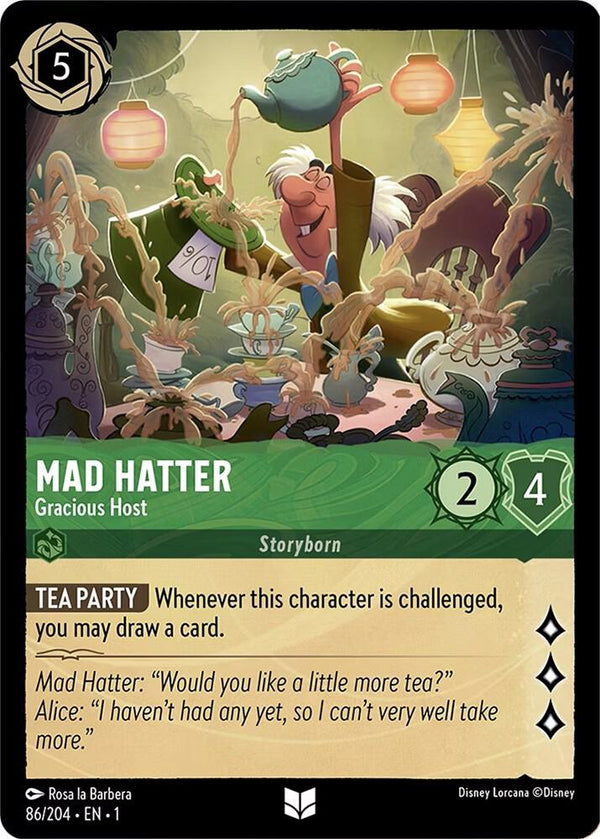 Mad Hatter - Gracious Host - Disney Lorcana
