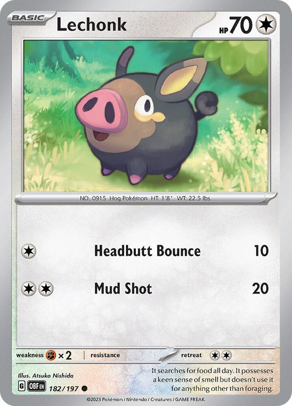 Lechonk - 182/197 - Pokémon
