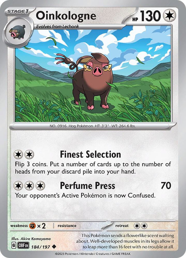 Oinkologne - 184/197 - Pokémon