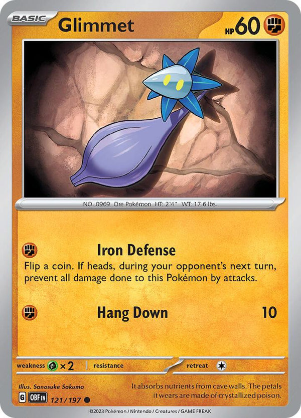 Glimmet - 121/197 - Pokémon