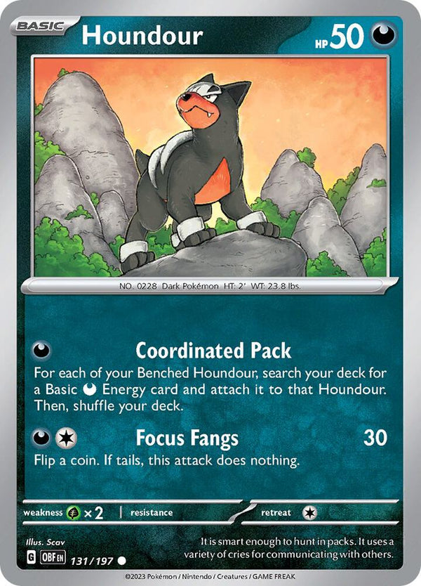 Houndour - 131/197 - Pokémon