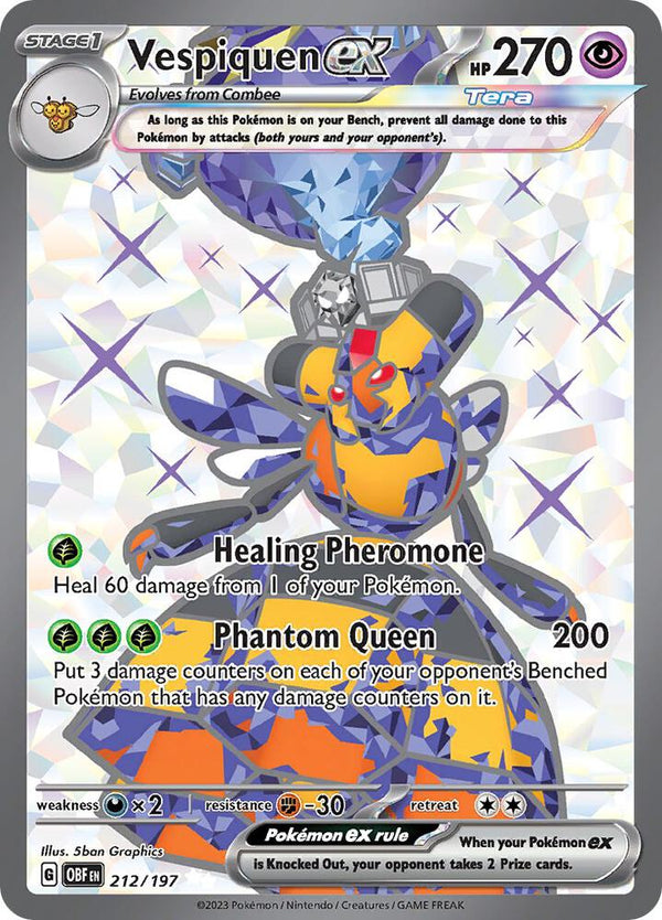 Vespiquen ex - 212/197 - Pokémon
