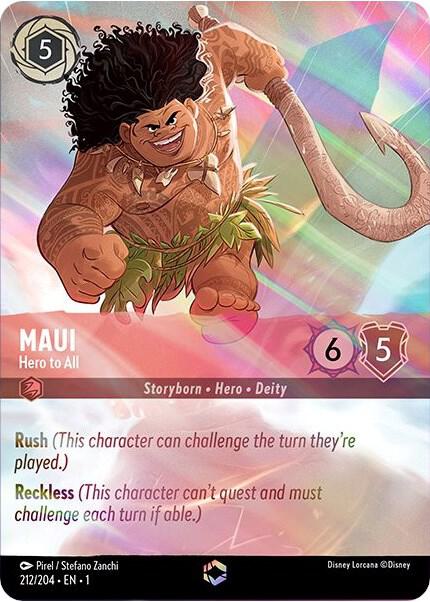 Maui - Hero to All (Enchanted) - Disney Lorcana