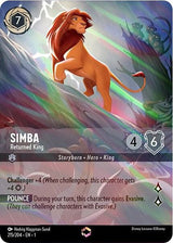 Simba - Returned King (Enchanted) - Disney Lorcana