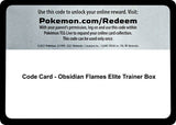 Code Card - Obsidian Flames Elite Trainer Box - Pokémon