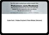 Code Card - Paldea Evolved 3 Pack Blister [Varoom] - Pokémon