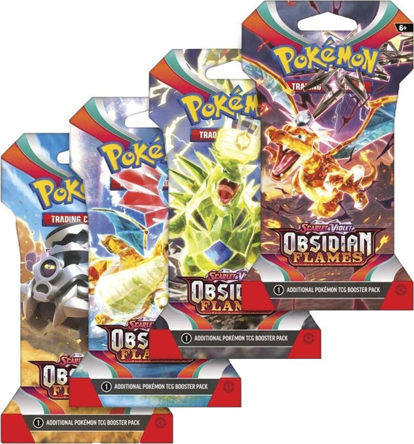 Obsidian Flames Sleeved Booster Pack Art Bundle [Set of 4] - Pokémon
