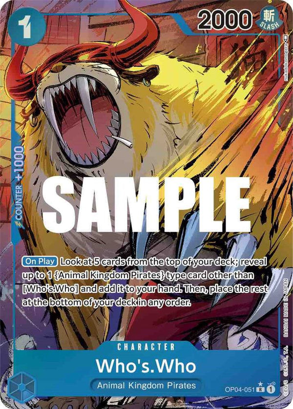 Who's.Who (Alternate Art) - One Piece Card Game