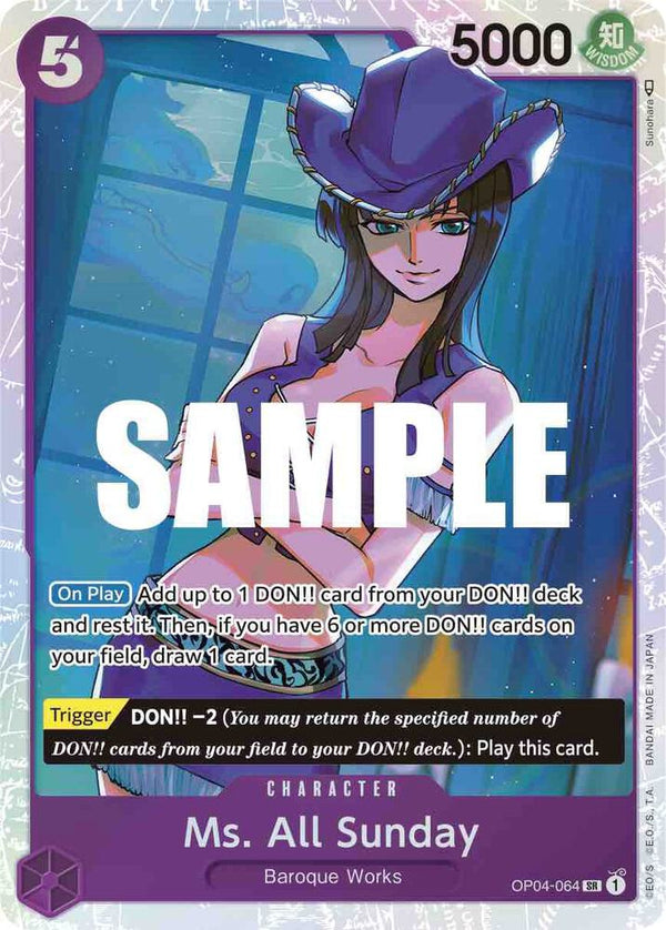 Ms. All Sunday - One Piece Card Game