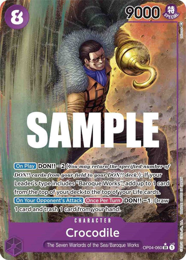 Crocodile (060) (Alternate Art) - One Piece Card Game