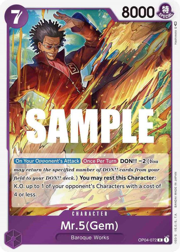 Mr.5 (Gem) - One Piece Card Game