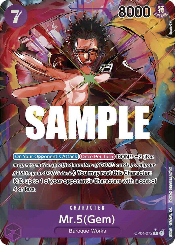 Mr.5 (Gem) (Alternate Art) - One Piece Card Game