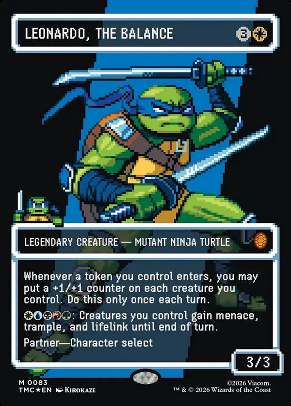 Leonardo, the Balance (0083) (Borderless) (Surge Foil) - Magic: The Gathering