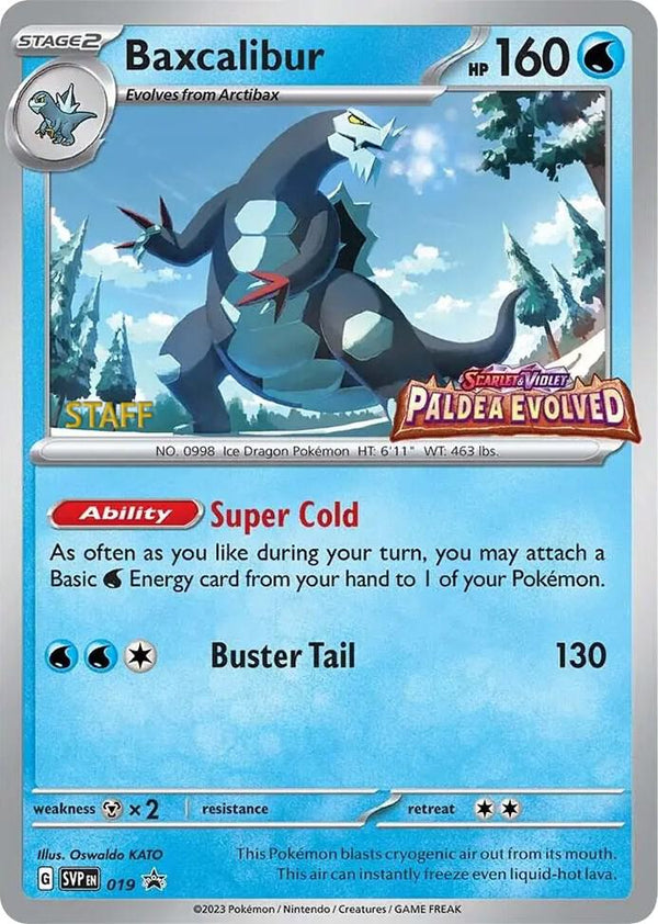 Baxcalibur - 019 (Prerelease) [Staff] - Pokémon