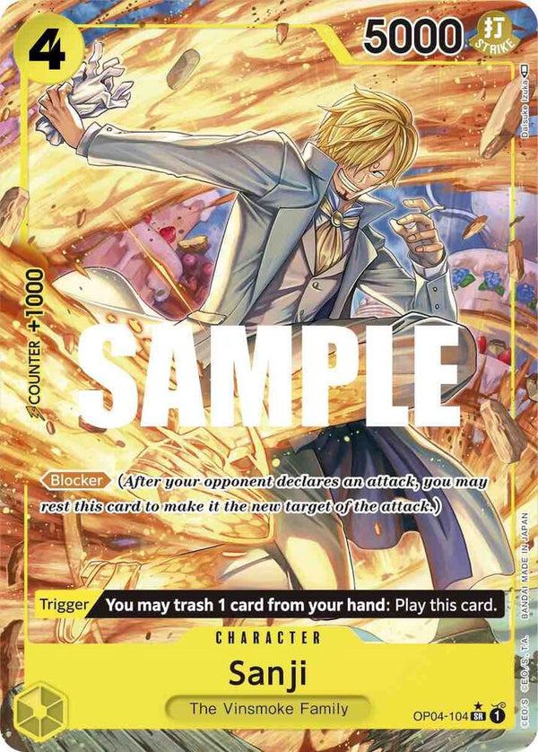 Sanji (104) (Alternate Art) - One Piece Card Game
