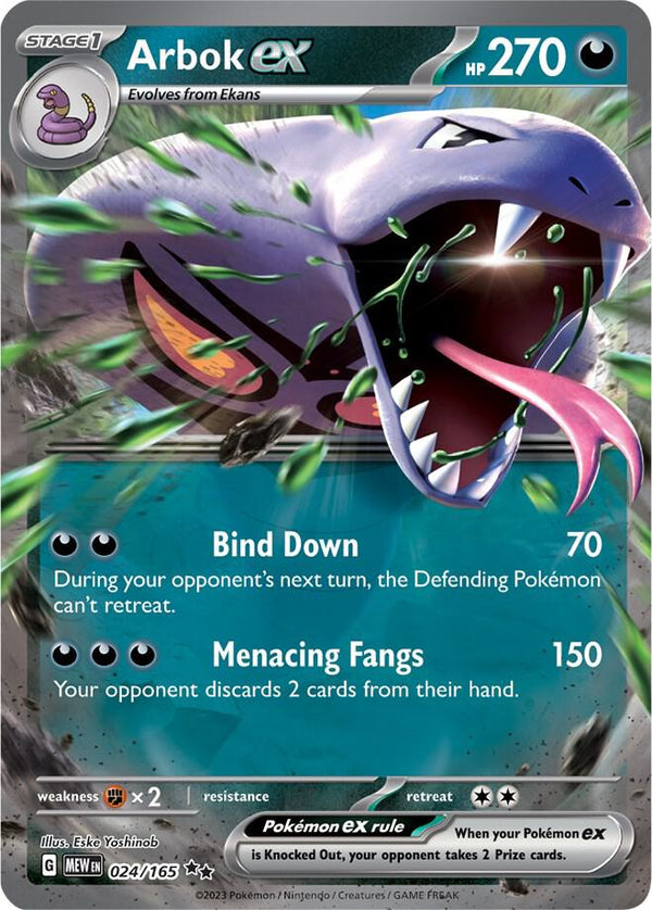 Arbok ex - 024/165 - Pokémon
