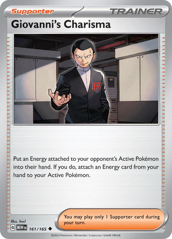 Giovanni's Charisma - 161/165 - Pokémon