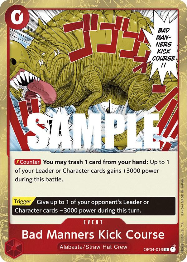 Bad Manners Kick Course - One Piece Card Game