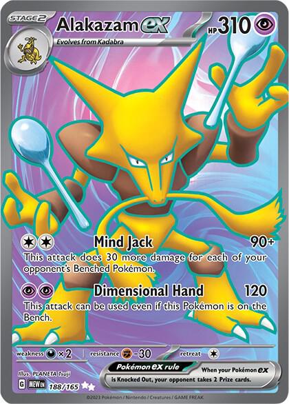 Alakazam ex - 188/165 - Pokémon