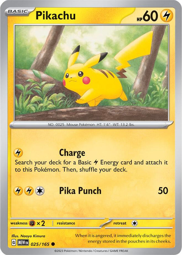 Pikachu - 025/165 - Pokémon