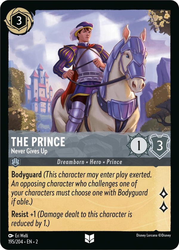 The Prince - Never Gives Up - Disney Lorcana