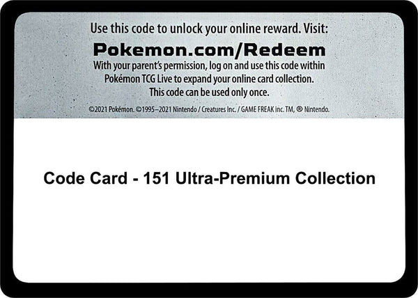 Code Card - 151 Ultra-Premium Collection - Pokémon