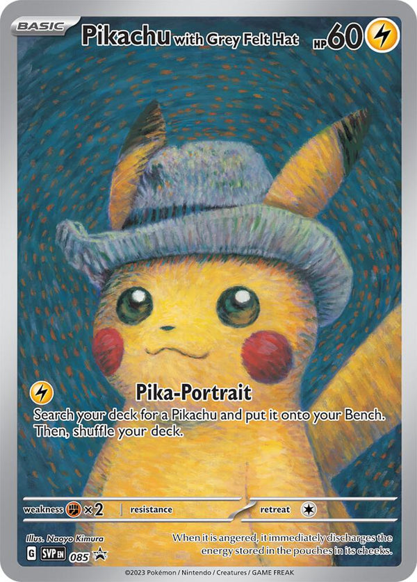 Pikachu with Grey Felt Hat - Pokémon