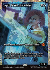 April O'Neil, Hacktivist (0292) (Showcase) (Fracture Foil) - Magic: The Gathering