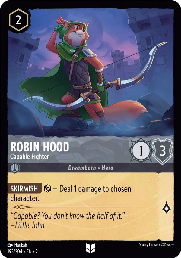 Robin Hood - Capable Fighter - Disney Lorcana