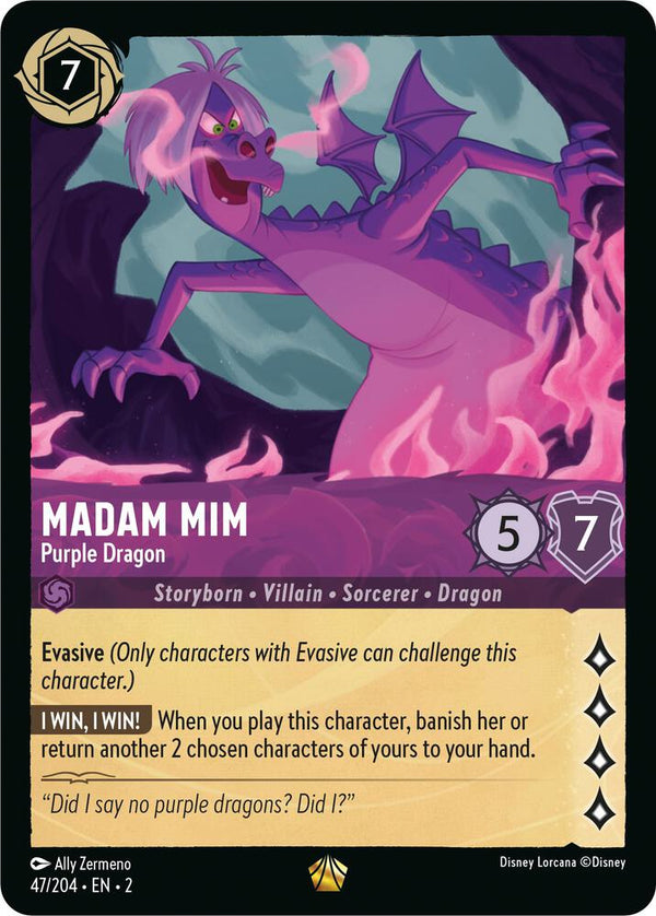 Madam Mim - Purple Dragon - Disney Lorcana
