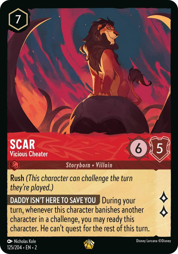 Scar - Vicious Cheater - Disney Lorcana