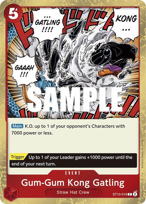 Gum-Gum Kong Gatling - One Piece Card Game