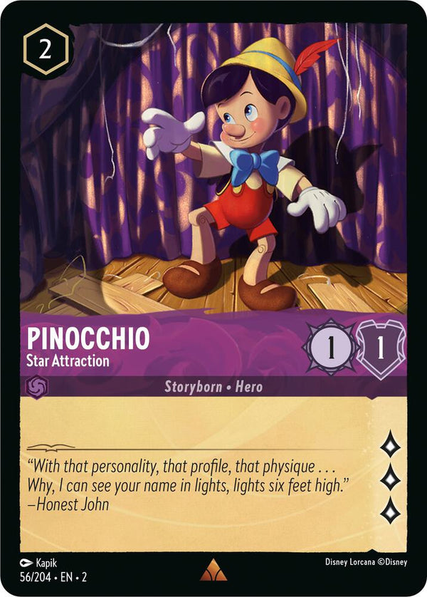 Pinocchio - Star Attraction - Disney Lorcana
