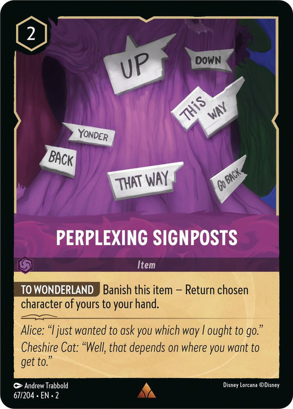 Perplexing Signposts - Disney Lorcana