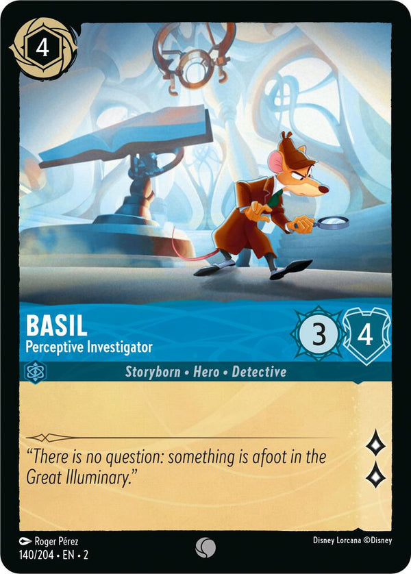 Basil - Perceptive Investigator - Disney Lorcana