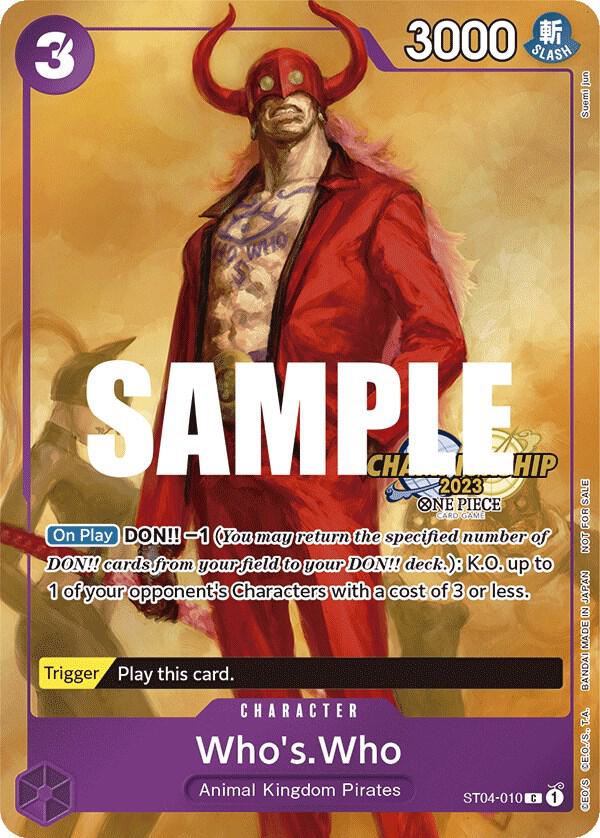 Who's.Who (CS 2023 Celebration Pack) - One Piece Card Game