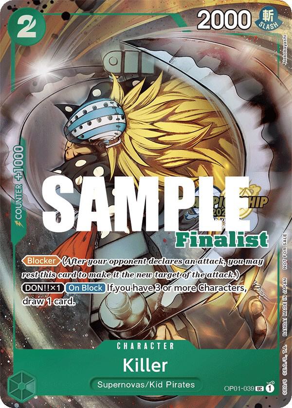 Killer (CS 2023 Top Players Pack) [Finalist] - One Piece Card Game