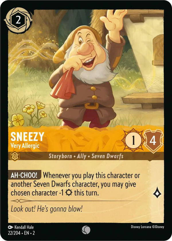 Sneezy - Very Allergic - Disney Lorcana