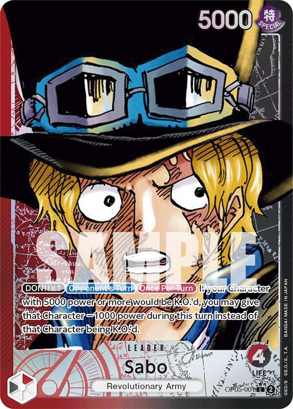 Sabo (001) (Alternate Art) - One Piece Card Game