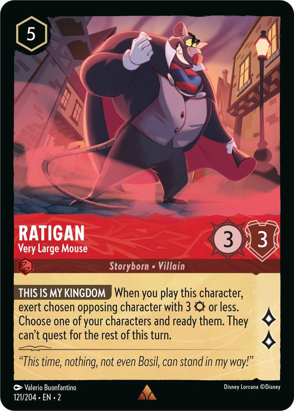 Ratigan - Very Large Mouse - Disney Lorcana