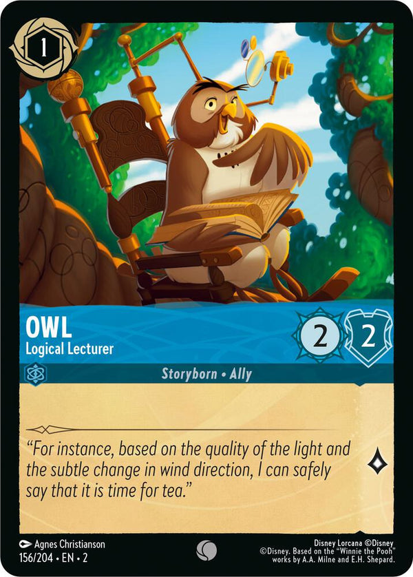 Owl - Logical Lecturer - Disney Lorcana